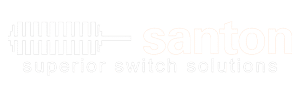SANTON Logo – Hersteller für hochwertige Schalter und Schalllösungen, Partner von ETECH Schmid u. Pachler Elektrotechnik